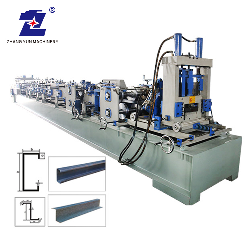Sections de vitesse rapide modifiables de la machine de formation de fabrication de rouleau à froid c z purlin